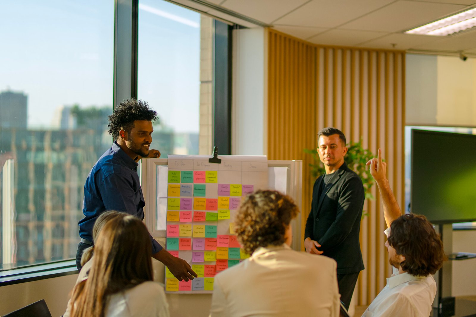 Reunião de trabalho e plano de ação
